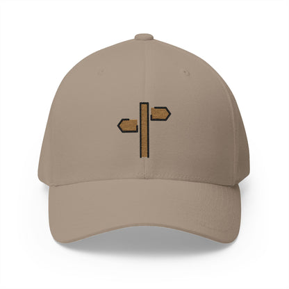 Signpost Emoji Khaki Cap – Premium by Capmoji