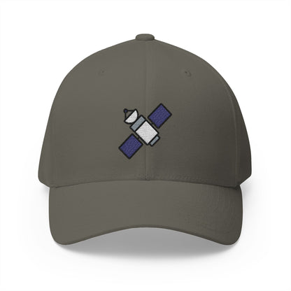 Satellite Emoji Olive Cap – Premium by Capmoji