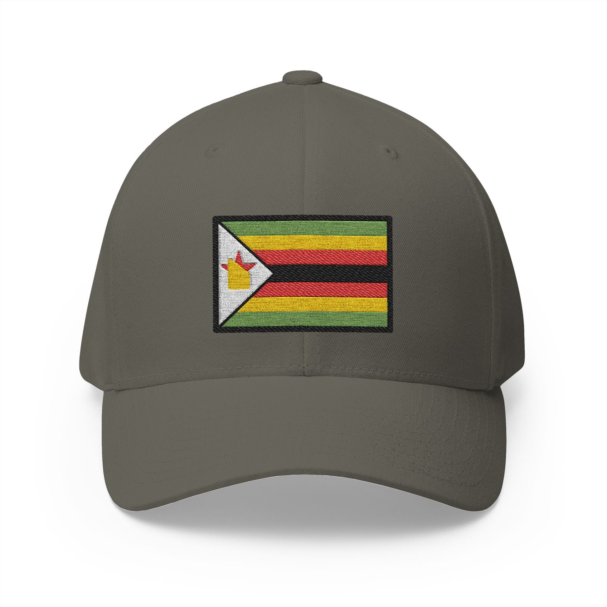Flag: Zimbabwe Emoji Olive Cap – Premium by Capmoji