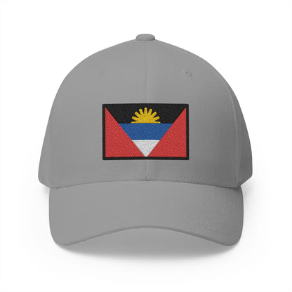 Flag: Antigua & Barbuda Emoji Grey Cap – Premium by Capmoji