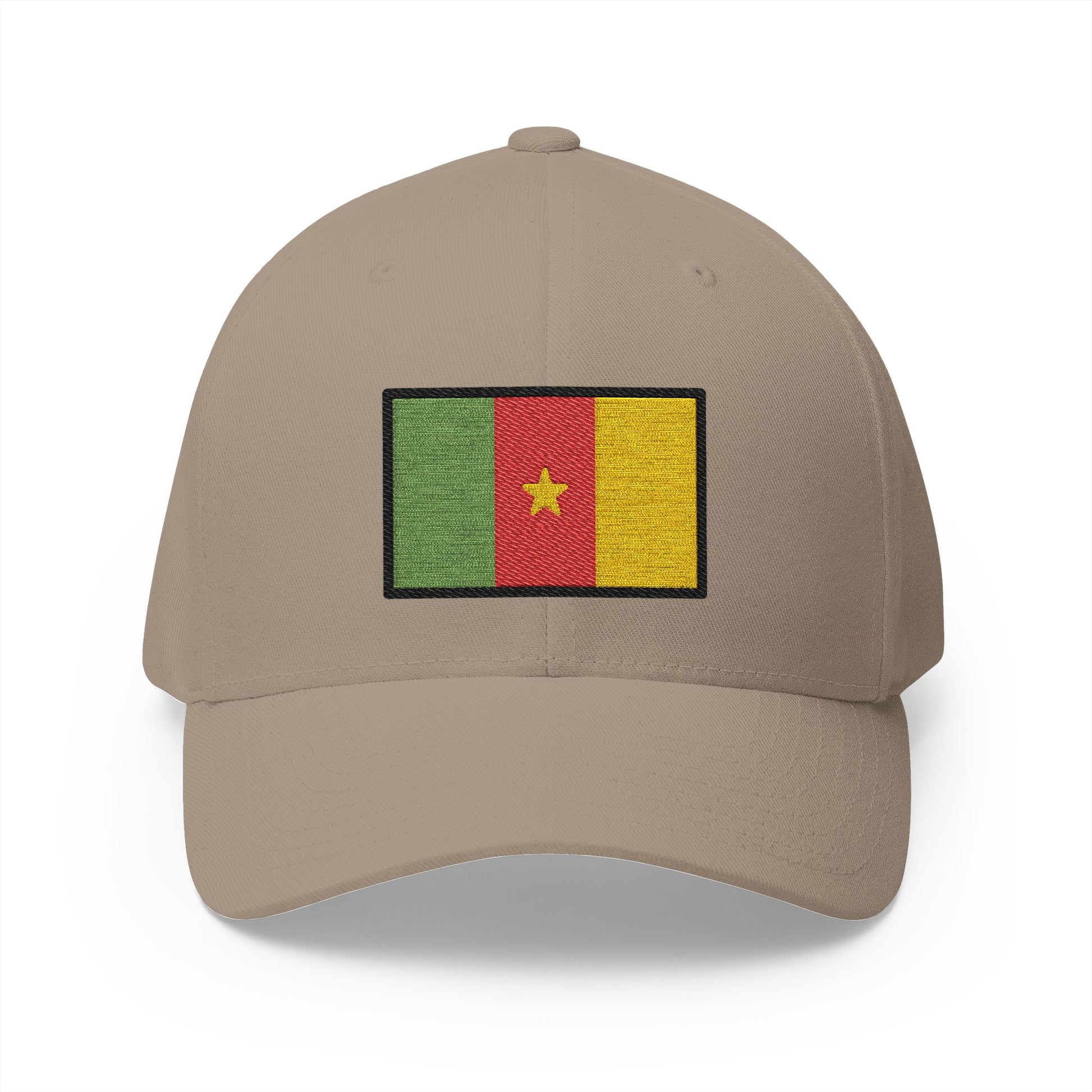 Flag: Cameroon Emoji Khaki Cap – Premium by Capmoji