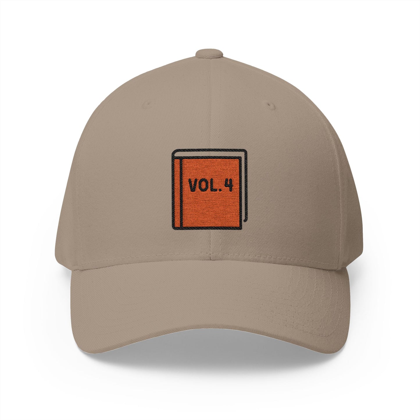 Orange Book Emoji Khaki Cap – Premium by Capmoji