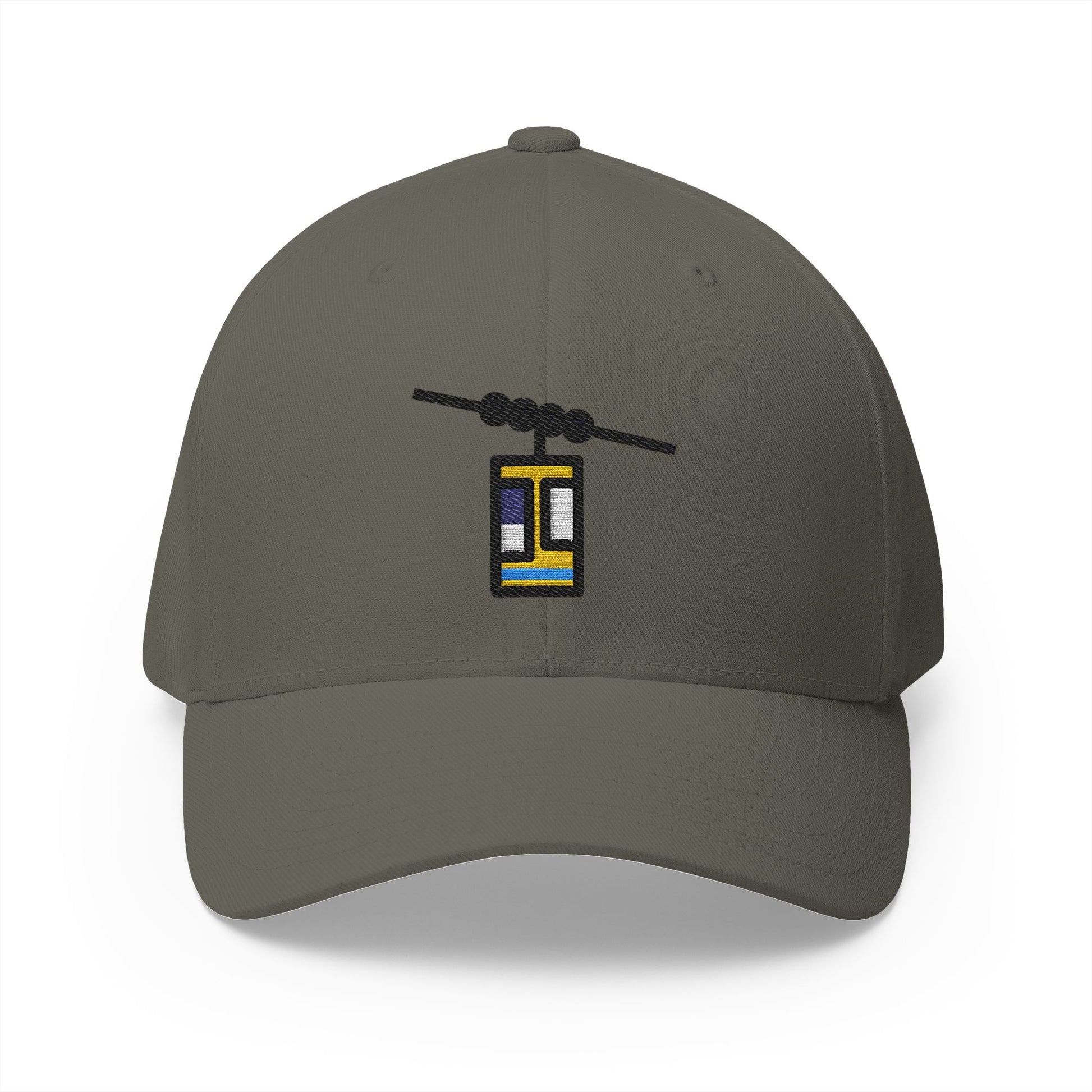Aerial Tramway Emoji Olive Cap – Premium by Capmoji