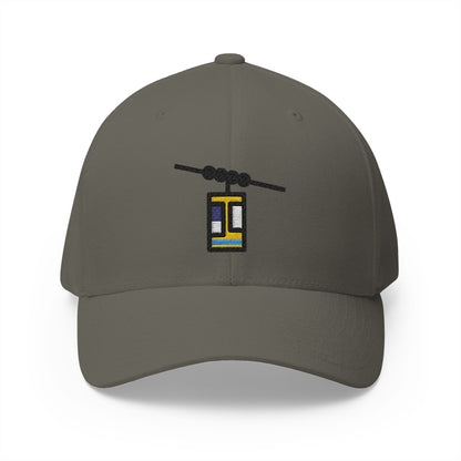 Aerial Tramway Emoji Olive Cap – Premium by Capmoji