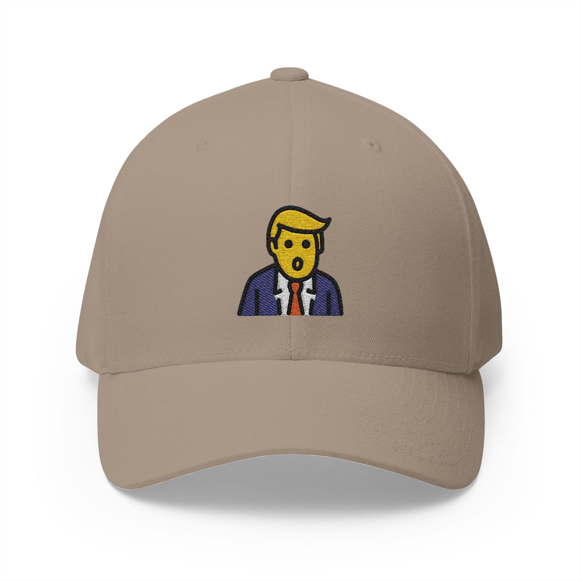 Trump Emoji Khaki Cap – Premium by Capmoji