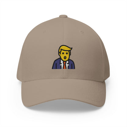 Trump Emoji Khaki Cap – Premium by Capmoji