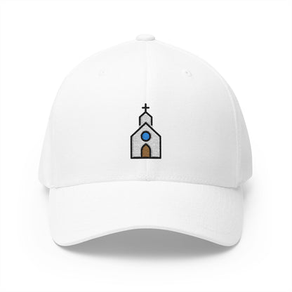 Church Emoji White Cap – Premium by Capmoji