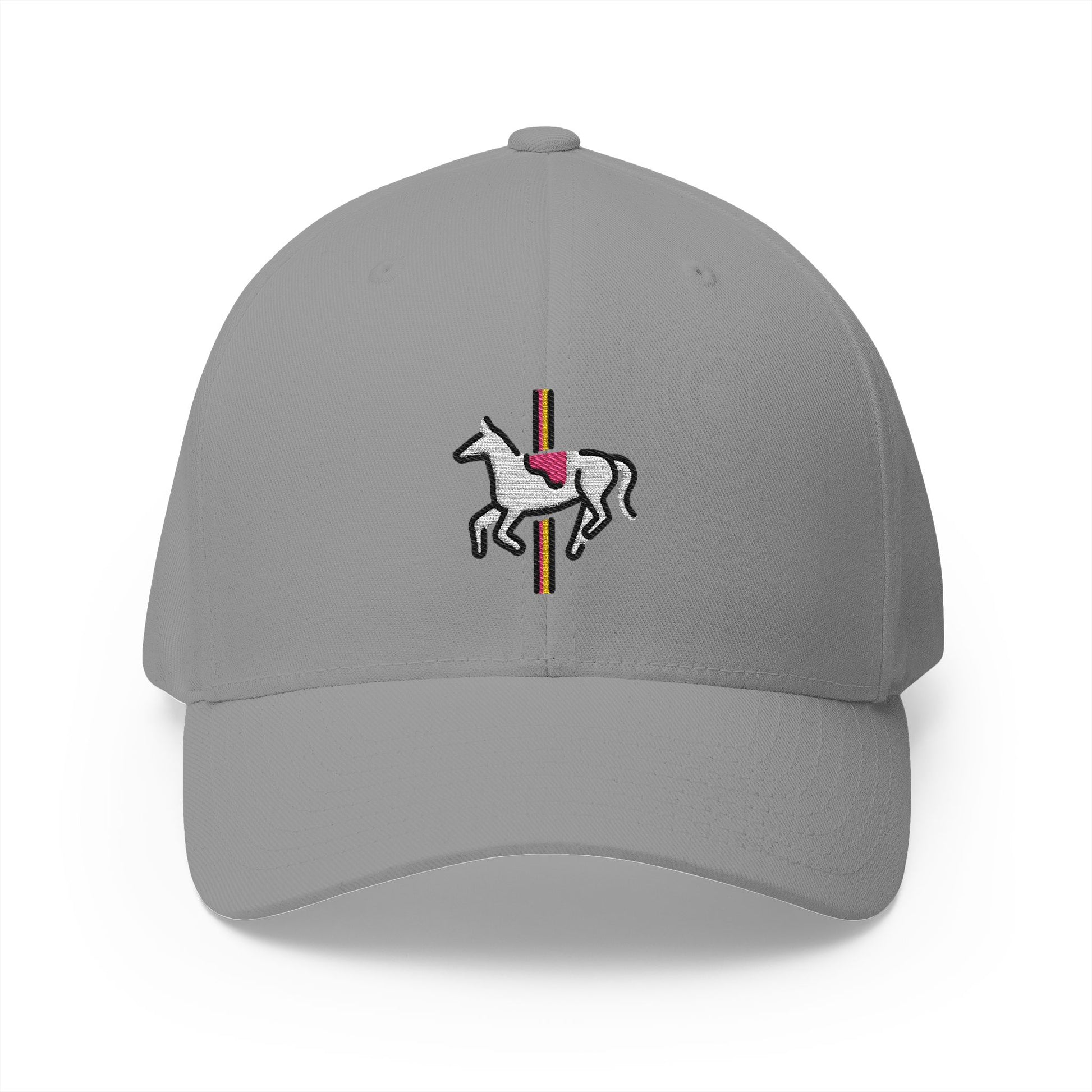 Carousel Horse Emoji Grey Cap – Premium by Capmoji
