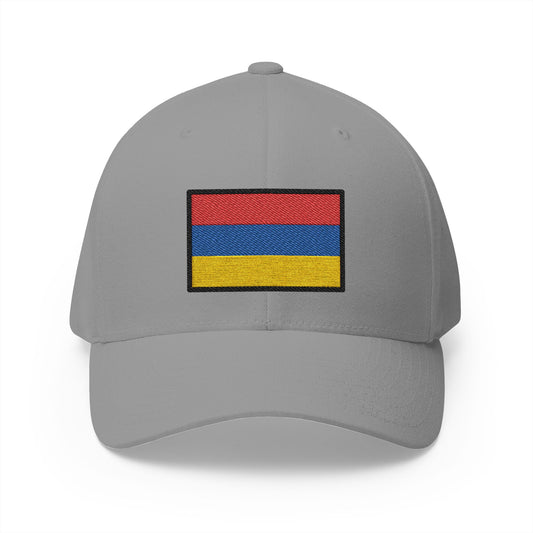 Flag: Armenia Emoji Grey Cap – Premium by Capmoji