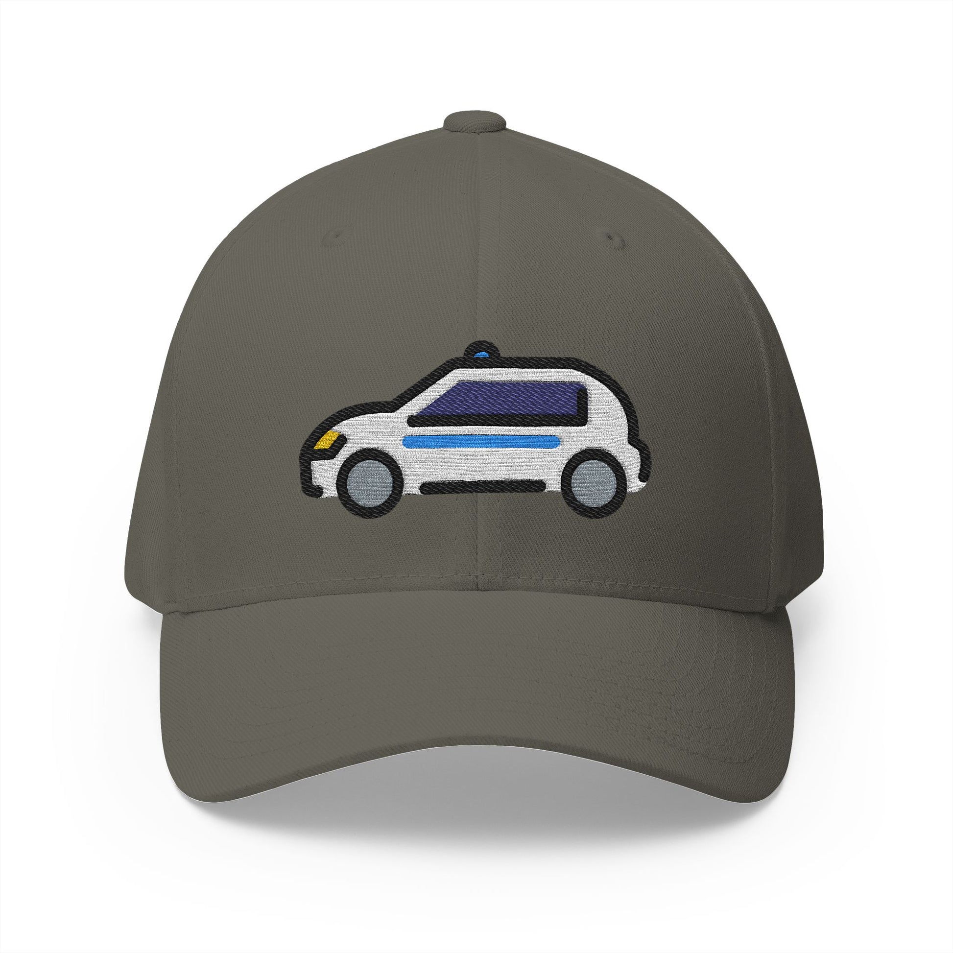 Police Car Emoji Olive Cap – Premium by Capmoji