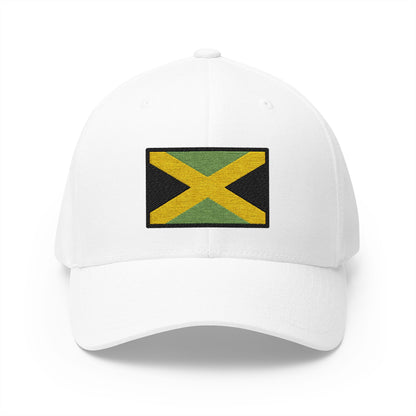 Flag: Jamaica Emoji White Cap – Premium by Capmoji