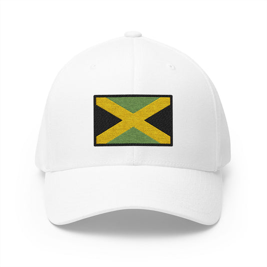 Flag: Jamaica Emoji White Cap – Premium by Capmoji