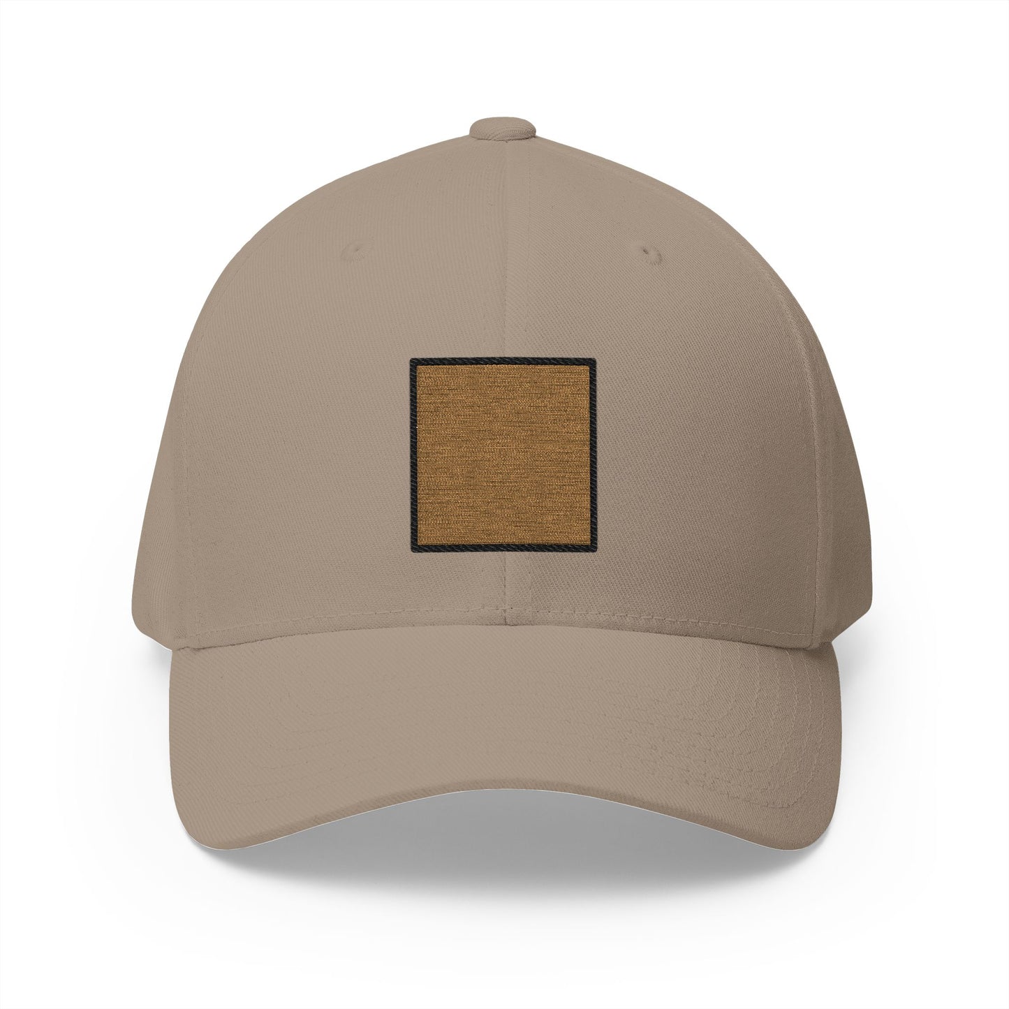 Brown Square Emoji Khaki Cap – Premium by Capmoji