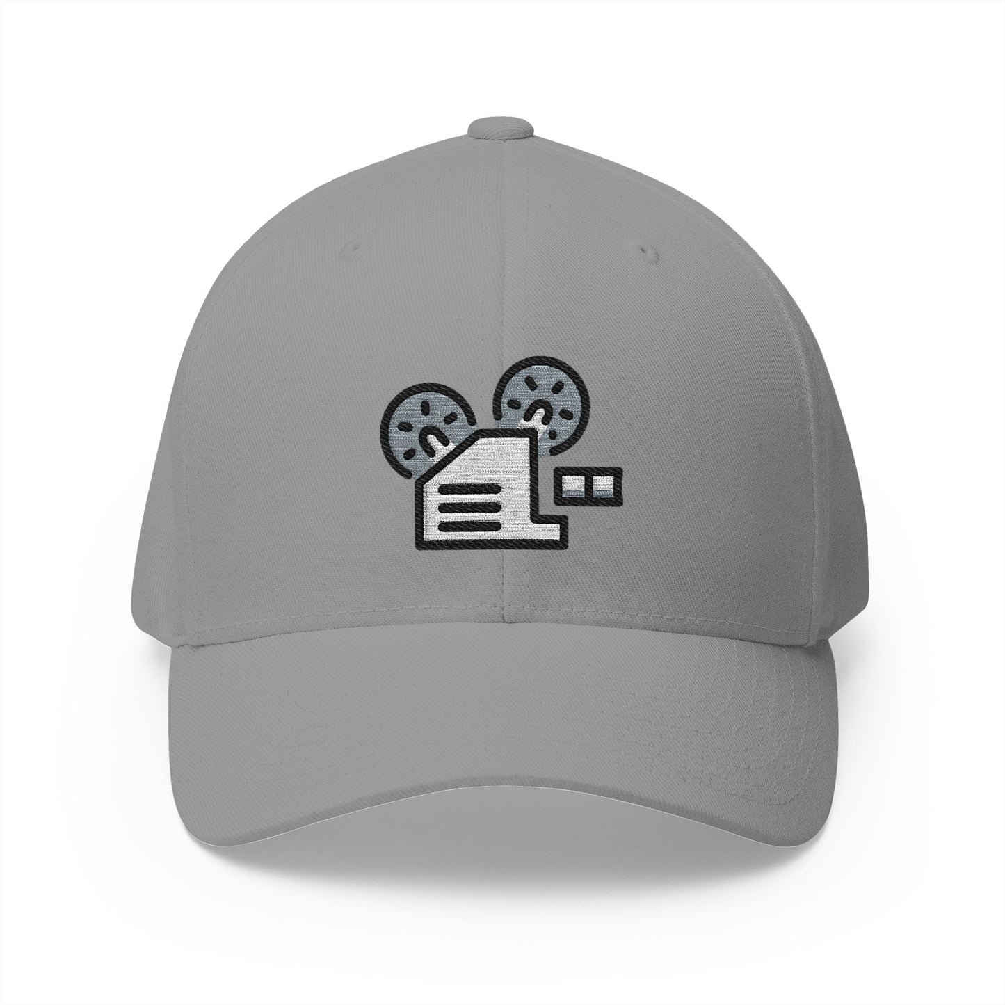 Film Projector Emoji Grey Cap – Premium by Capmoji