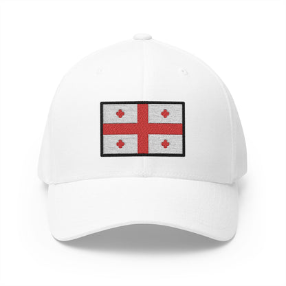 Flag: Georgia Emoji White Cap – Premium by Capmoji
