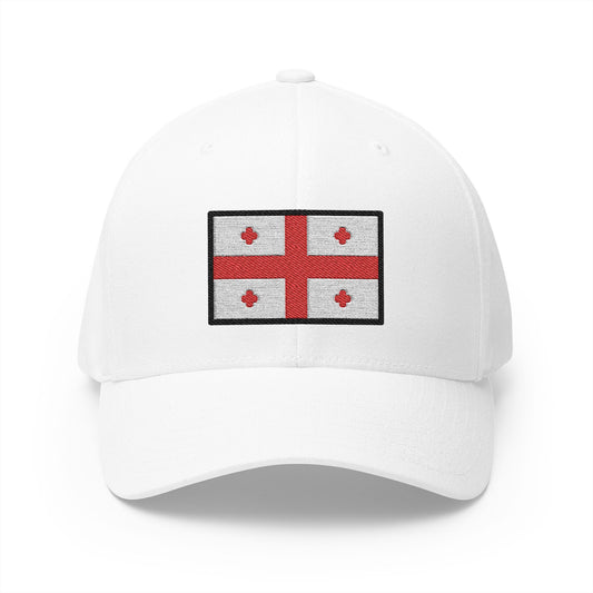 Flag: Georgia Emoji White Cap – Premium by Capmoji