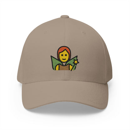 Fairy Emoji Khaki Cap – Premium by Capmoji