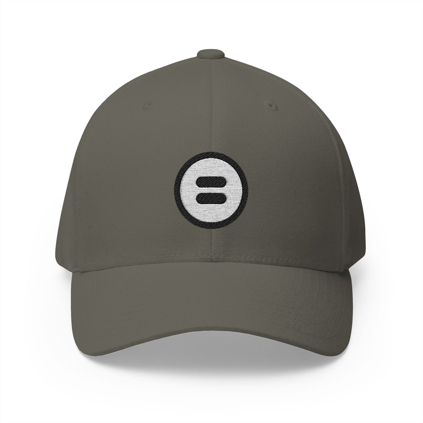 Circled Equals Emoji Olive Cap – Premium by Capmoji