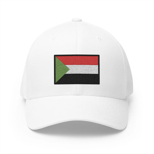 Flag: Sudan Emoji White Cap – Premium by Capmoji