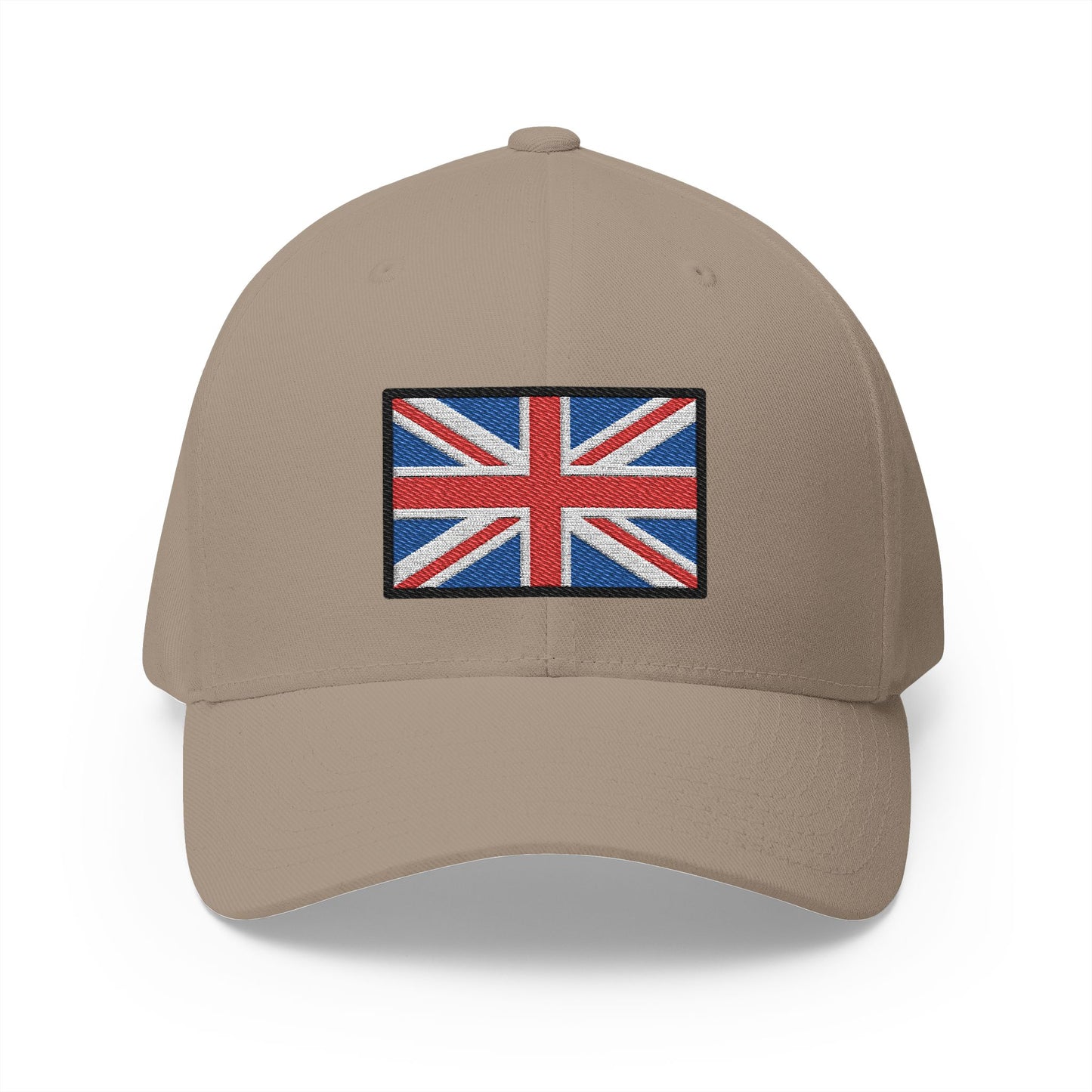 Flag: United Kingdom Emoji Khaki Cap – Premium by Capmoji