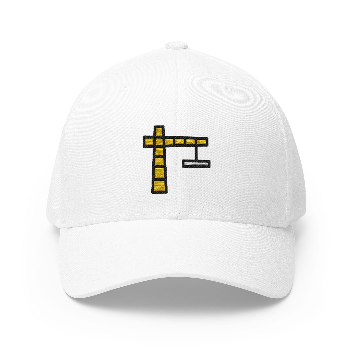 Building Construction Emoji White Cap – Premium by Capmoji
