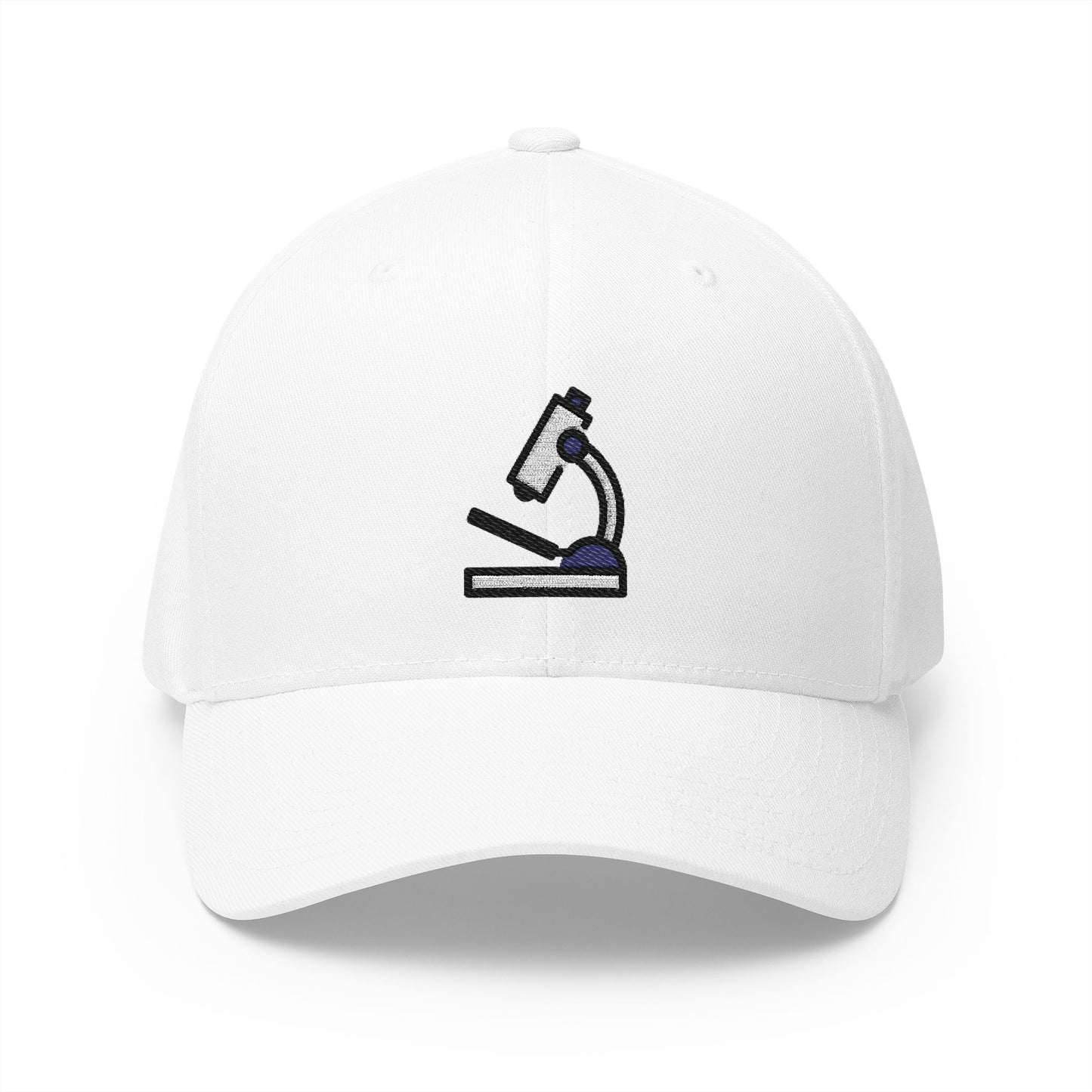 Microscope Emoji White Cap – Premium by Capmoji