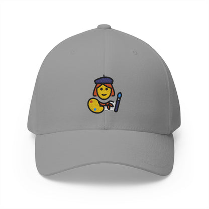 Woman Artist Emoji Grey Cap – Premium by Capmoji