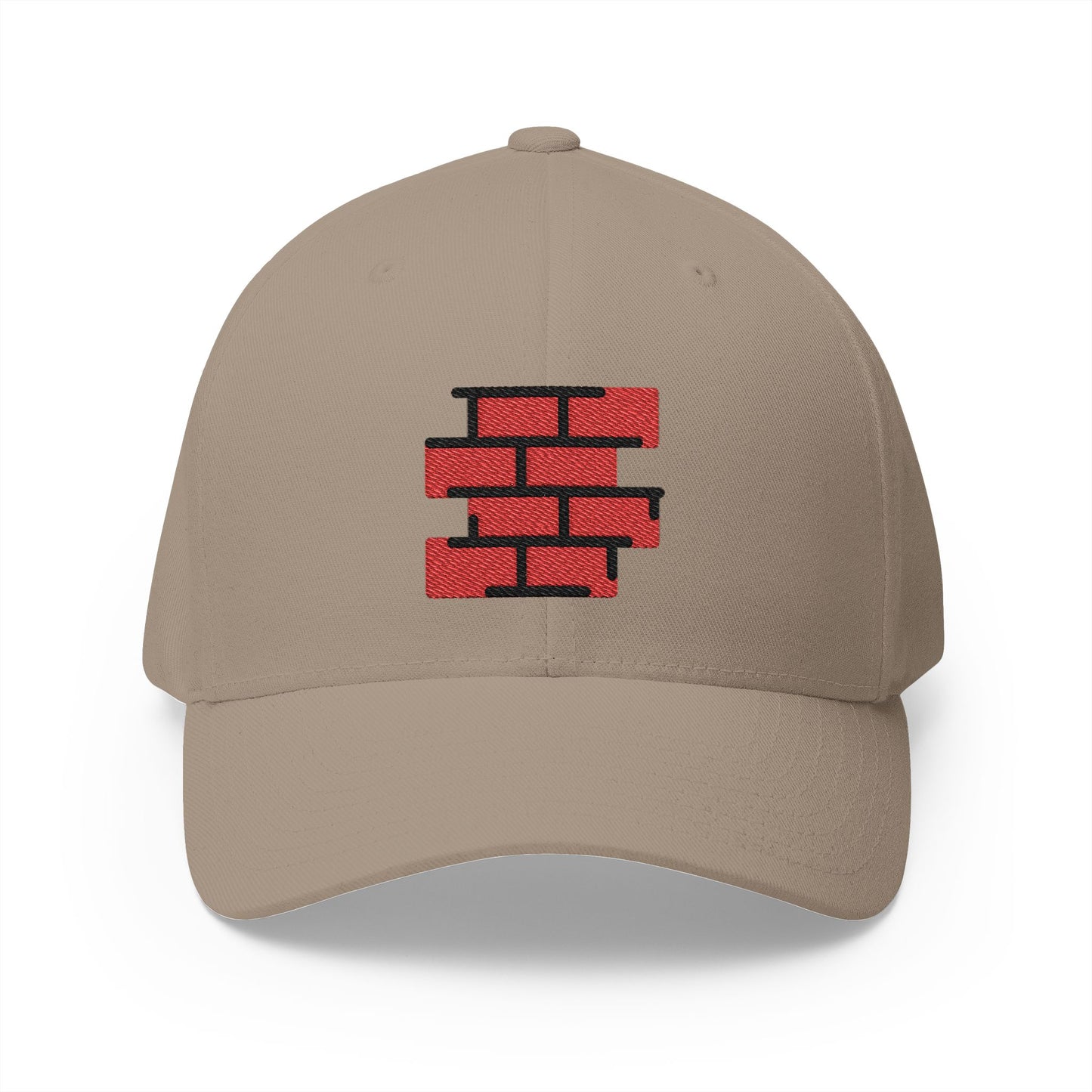 Brick Emoji Khaki Cap – Premium by Capmoji