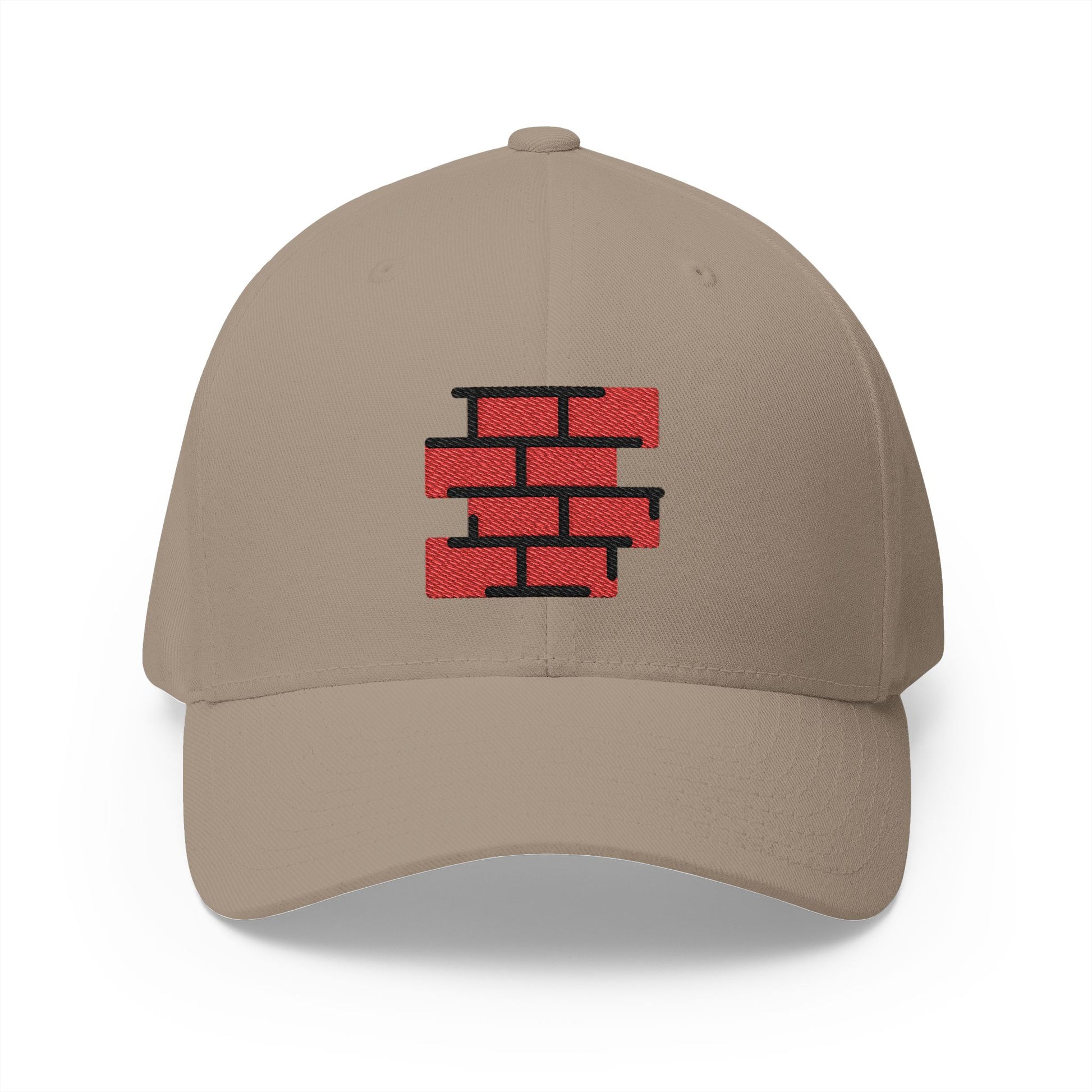 Brick Emoji Khaki Cap – Premium by Capmoji