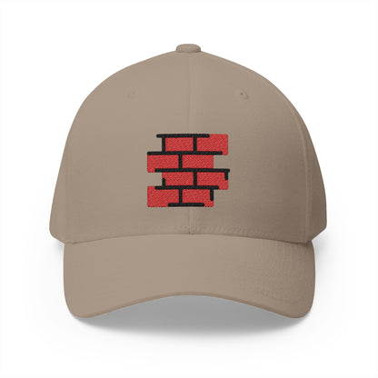Brick Emoji Khaki Cap – Premium by Capmoji