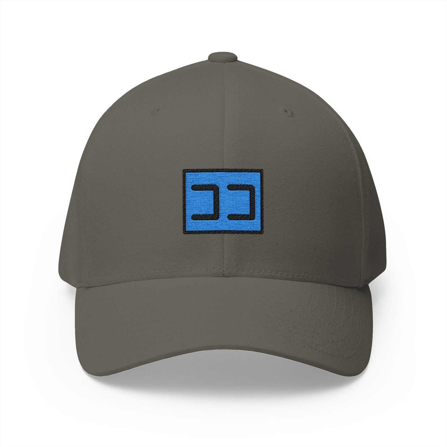 Japanese "here" Button Emoji Olive Cap – Premium by Capmoji