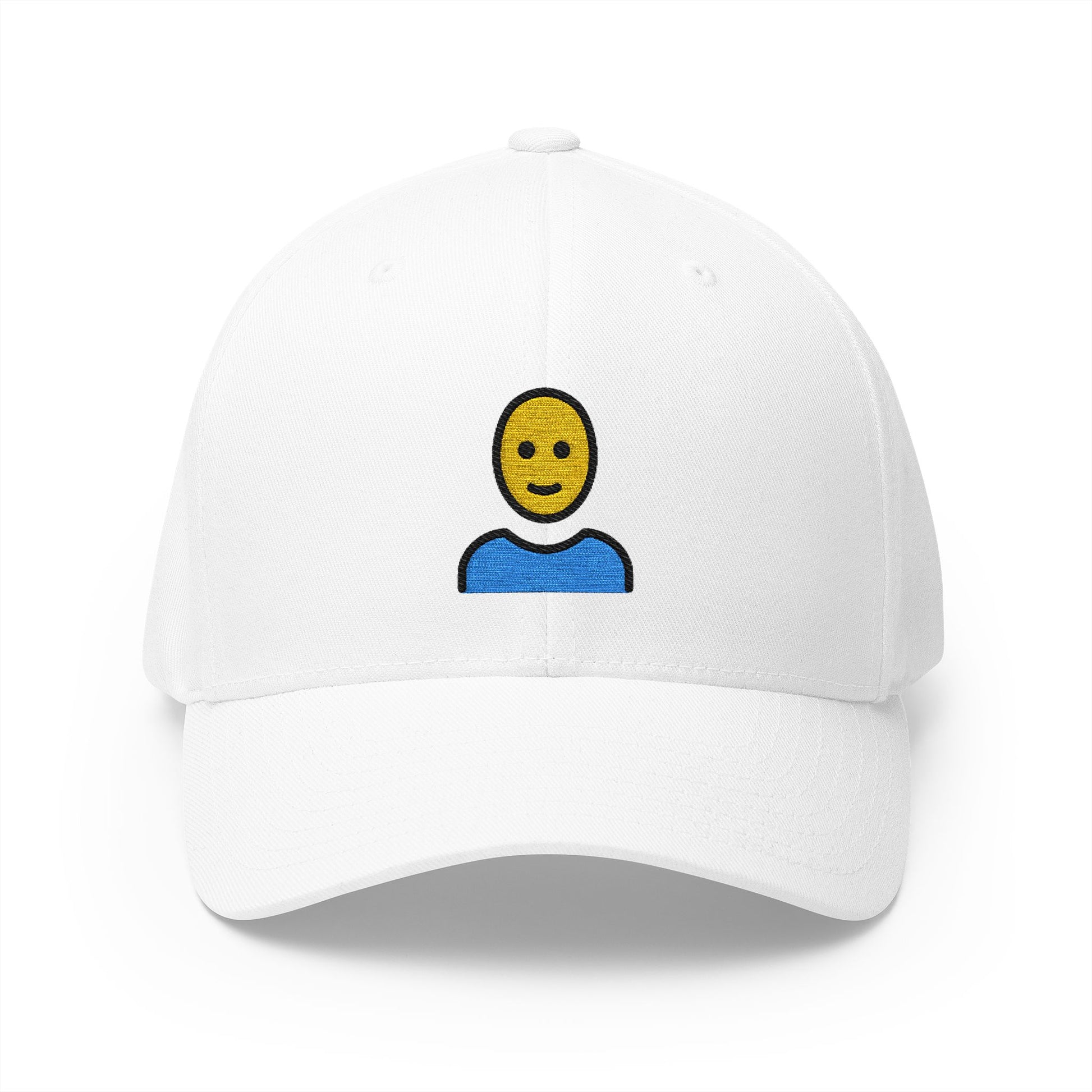 Woman: Bald Emoji White Cap – Premium by Capmoji