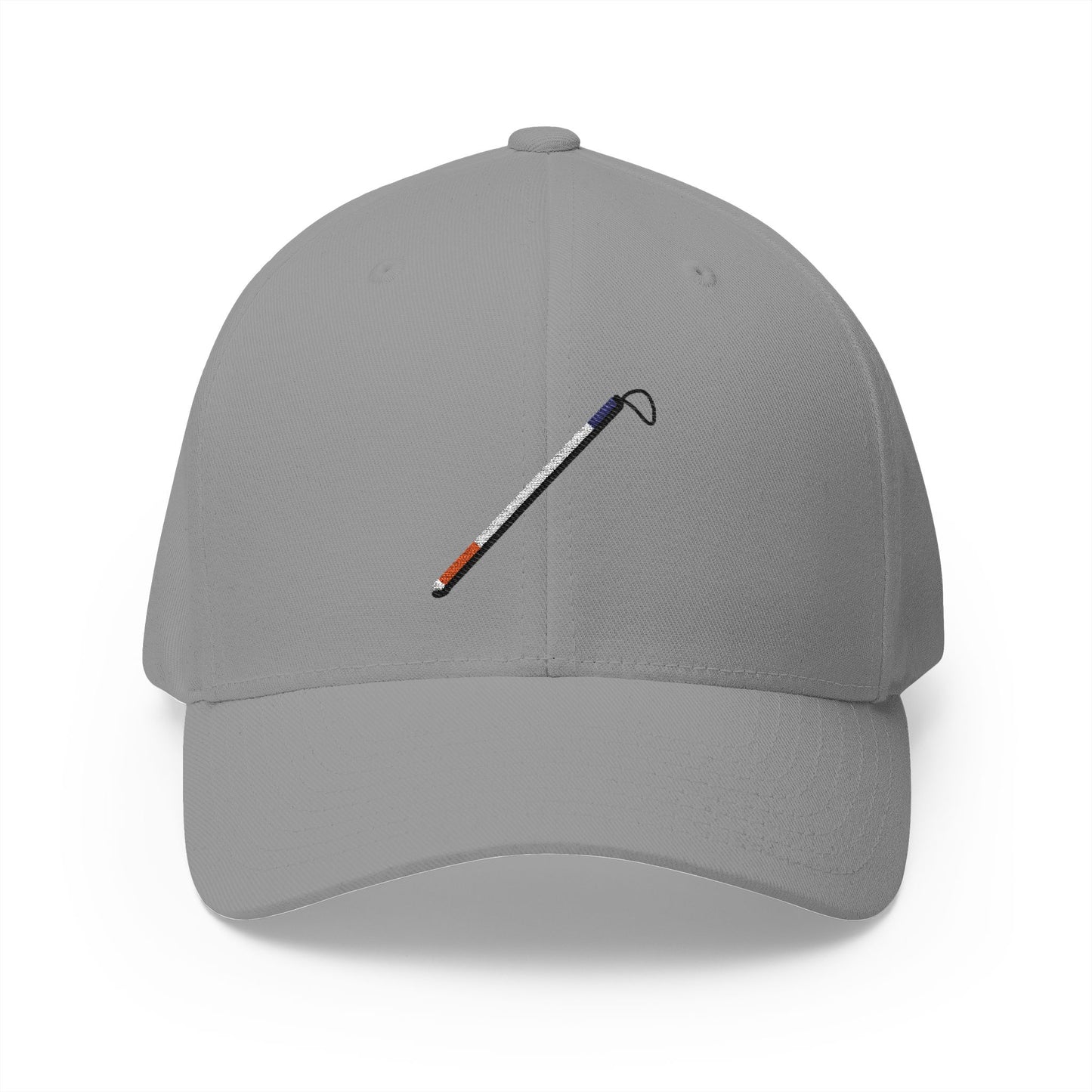 White Cane Emoji Grey Cap – Premium by Capmoji