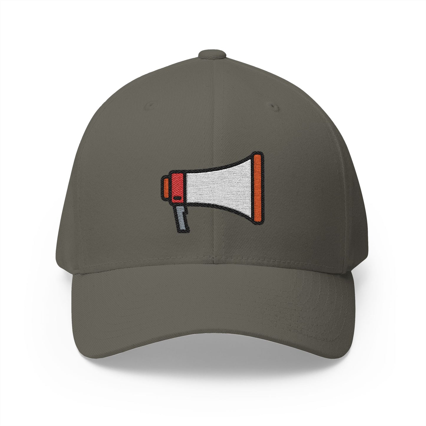 Megaphone Emoji Olive Cap – Premium by Capmoji