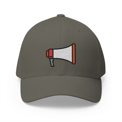 Megaphone Emoji Olive Cap – Premium by Capmoji