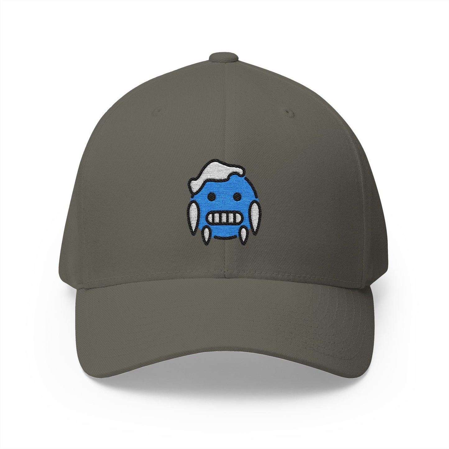 Cold Face Emoji Olive Cap – Premium by Capmoji