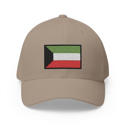 Flag: Kuwait Emoji Khaki Cap – Premium by Capmoji