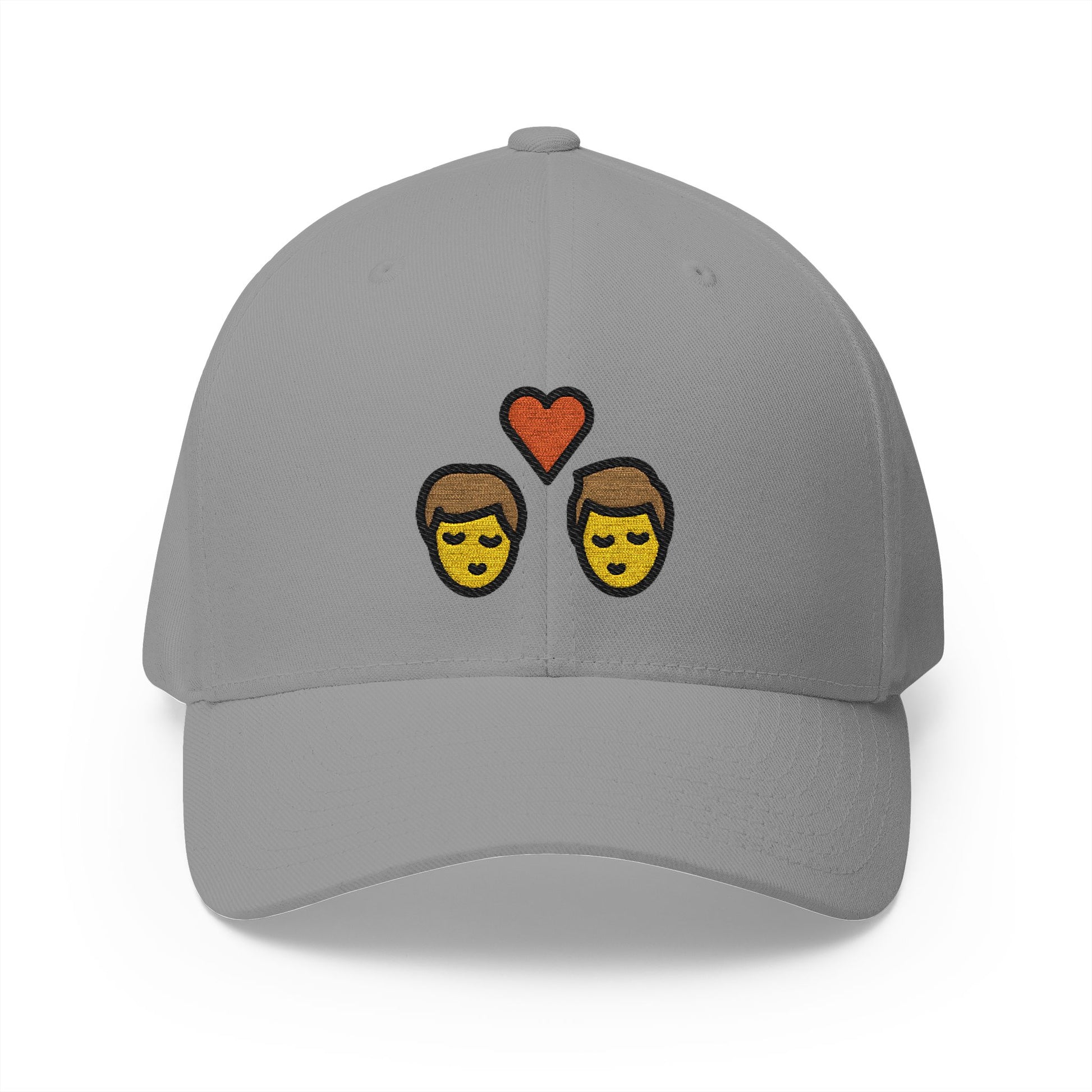 Kiss: Man, Man Emoji Grey Cap – Premium by Capmoji