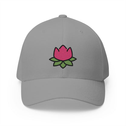 Lotus Emoji Grey Cap – Premium by Capmoji