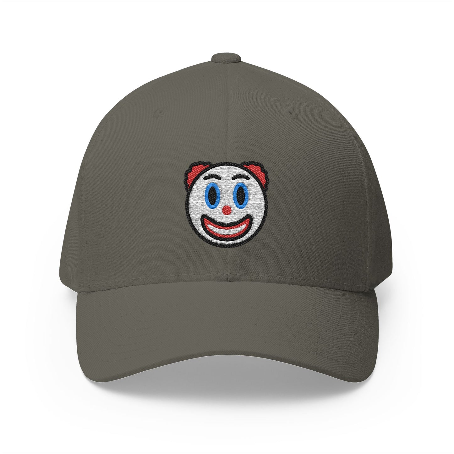 Clown Face Emoji Olive Cap – Premium by Capmoji