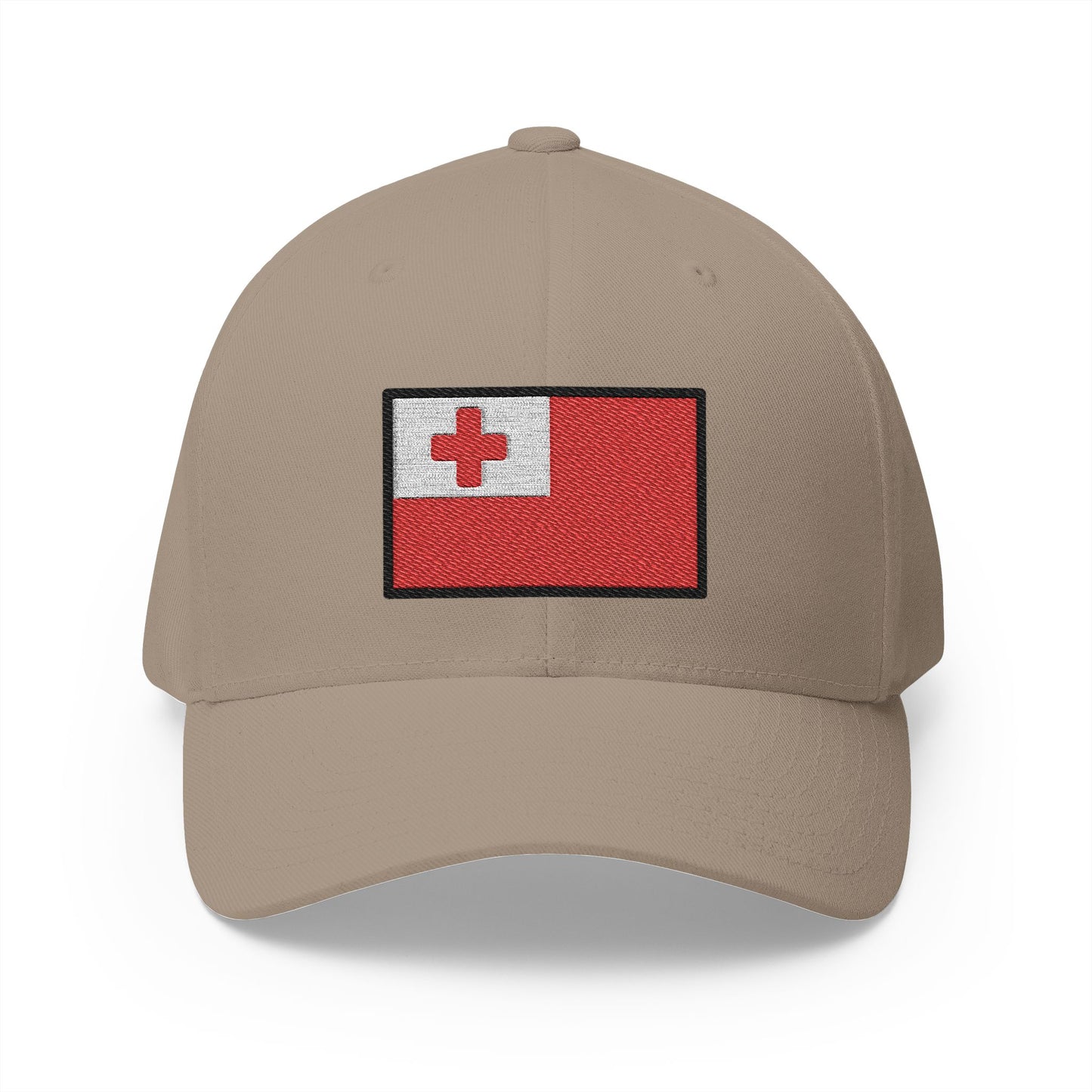 Flag: Tonga Emoji Khaki Cap – Premium by Capmoji