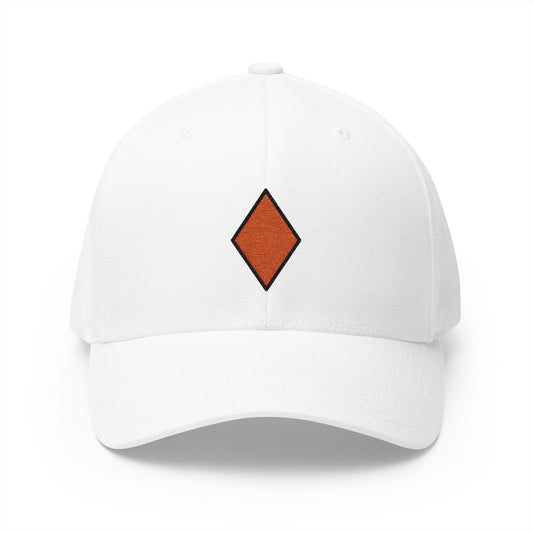 Diamond Suit Emoji White Cap – Premium by Capmoji