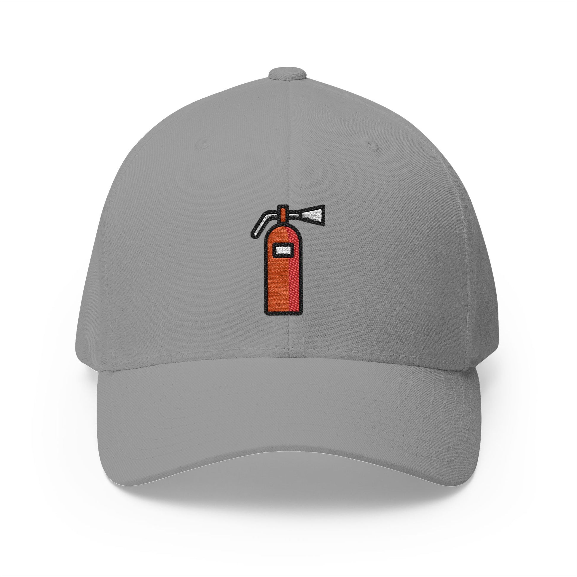 Fire Extinguisher Emoji Grey Cap – Premium by Capmoji