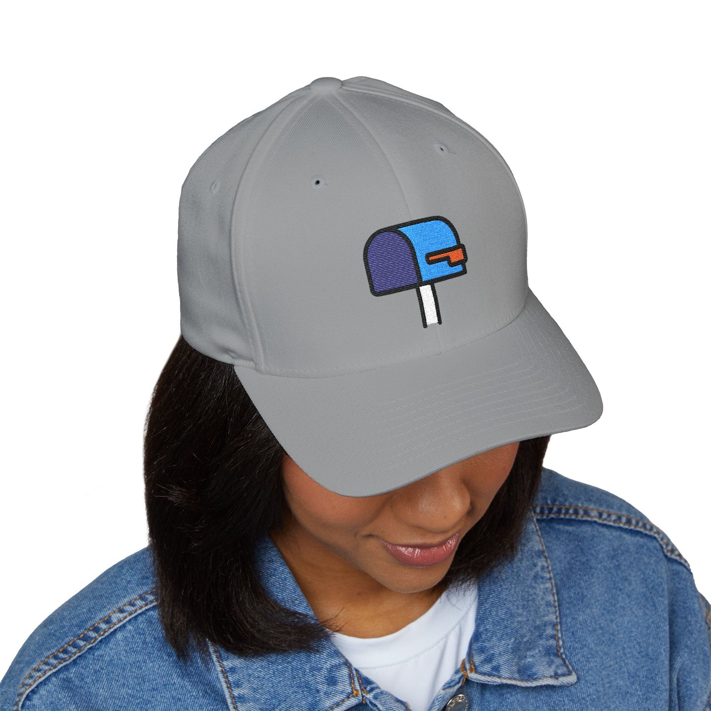 Open Mailbox With Lowered Flag Emoji Cap – Premium by Capmoji