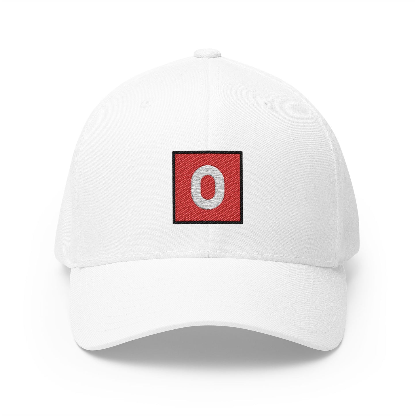 O Button (blood Type) Emoji White Cap – Premium by Capmoji