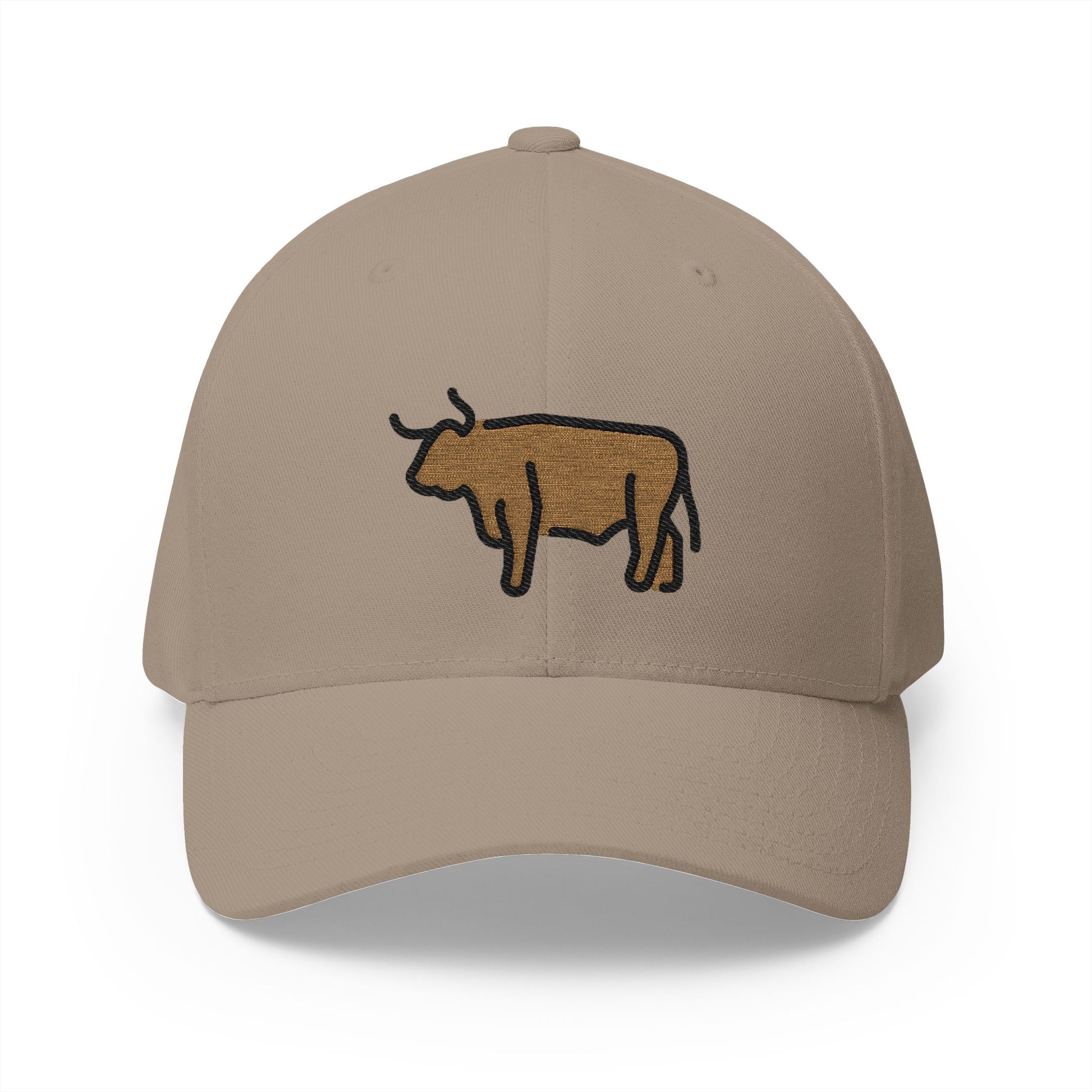 Ox Emoji Khaki Cap – Premium by Capmoji