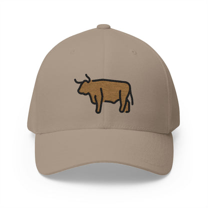 Ox Emoji Khaki Cap – Premium by Capmoji