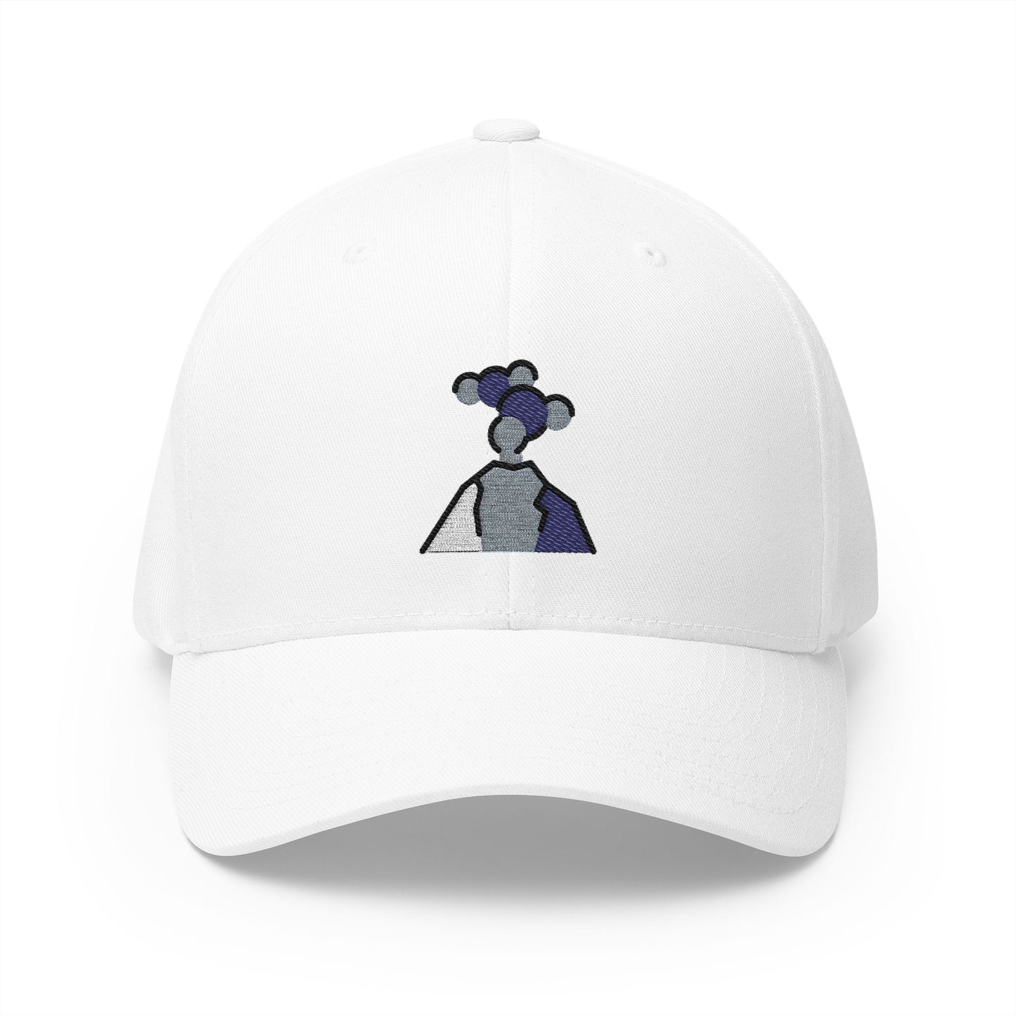 Volcano Eruption Emoji White Cap – Premium by Capmoji