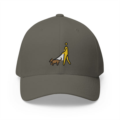 Person With Dog Emoji Olive Cap – Premium by Capmoji