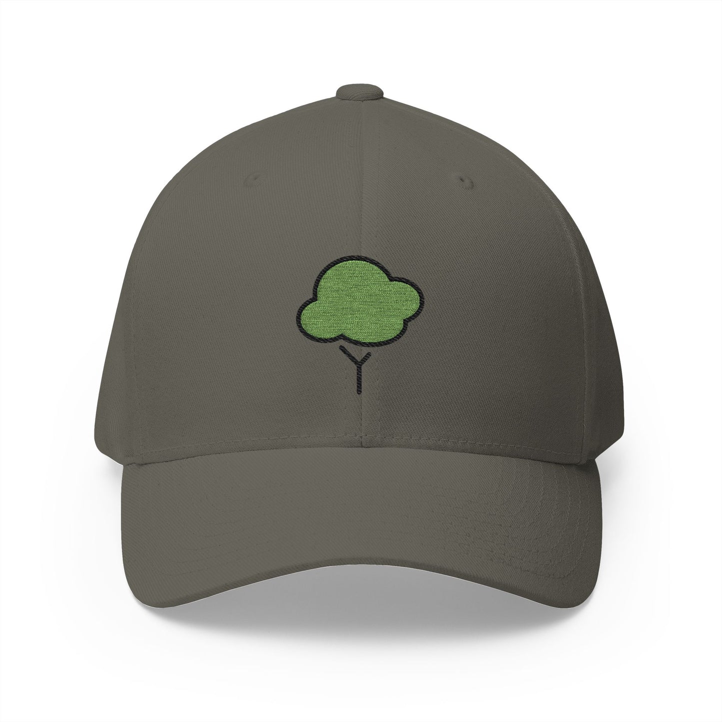 Deciduous Tree Emoji Olive Cap – Premium by Capmoji